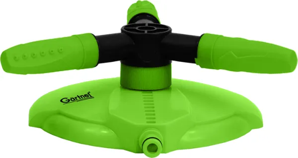 Дощувальний пристрій круговий з обертовою головкою на базі