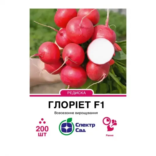 Глоріет F1, насіння редиски  