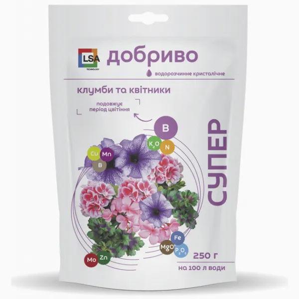 Добриво водорозчинне Супер Клумба