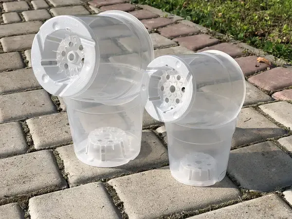 Вазон для орхідей прозорий