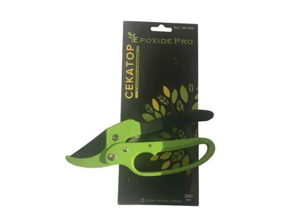 Секатор з храповим механізмом