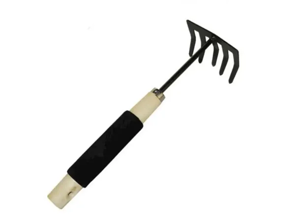 Малі садові граблі дерев'яна ручка