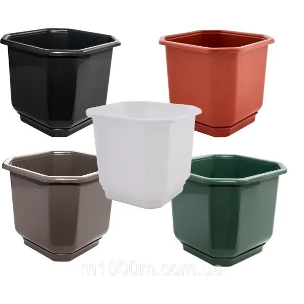 Вазон Дама з підставкою в асортименті