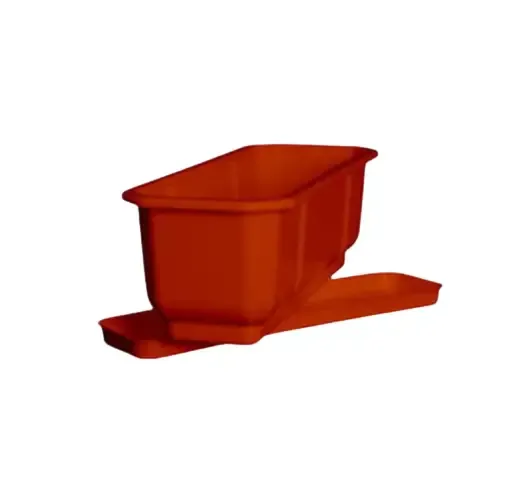 Вазон балконний Дама з підставкою в асортименті