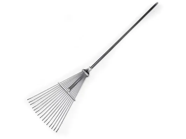 Граблі віялові з ручкою, молоткове покриття