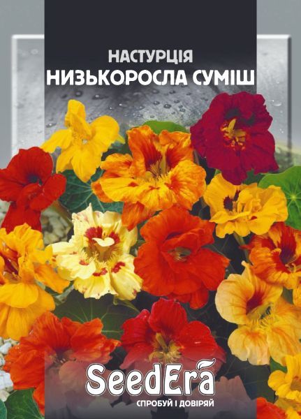 Насіння квітів Настурція низькоросла суміш