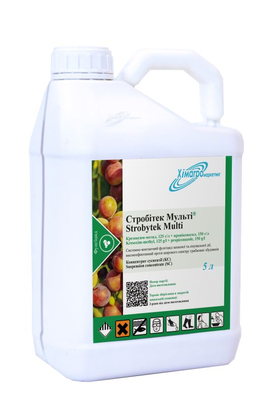 Фунгіцид захисної, лікувальної та викорінюючої дії Стробітек Мульті